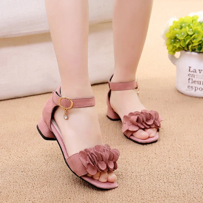 New Wedding Party Summer Chic Girls Causal Flower Sandals