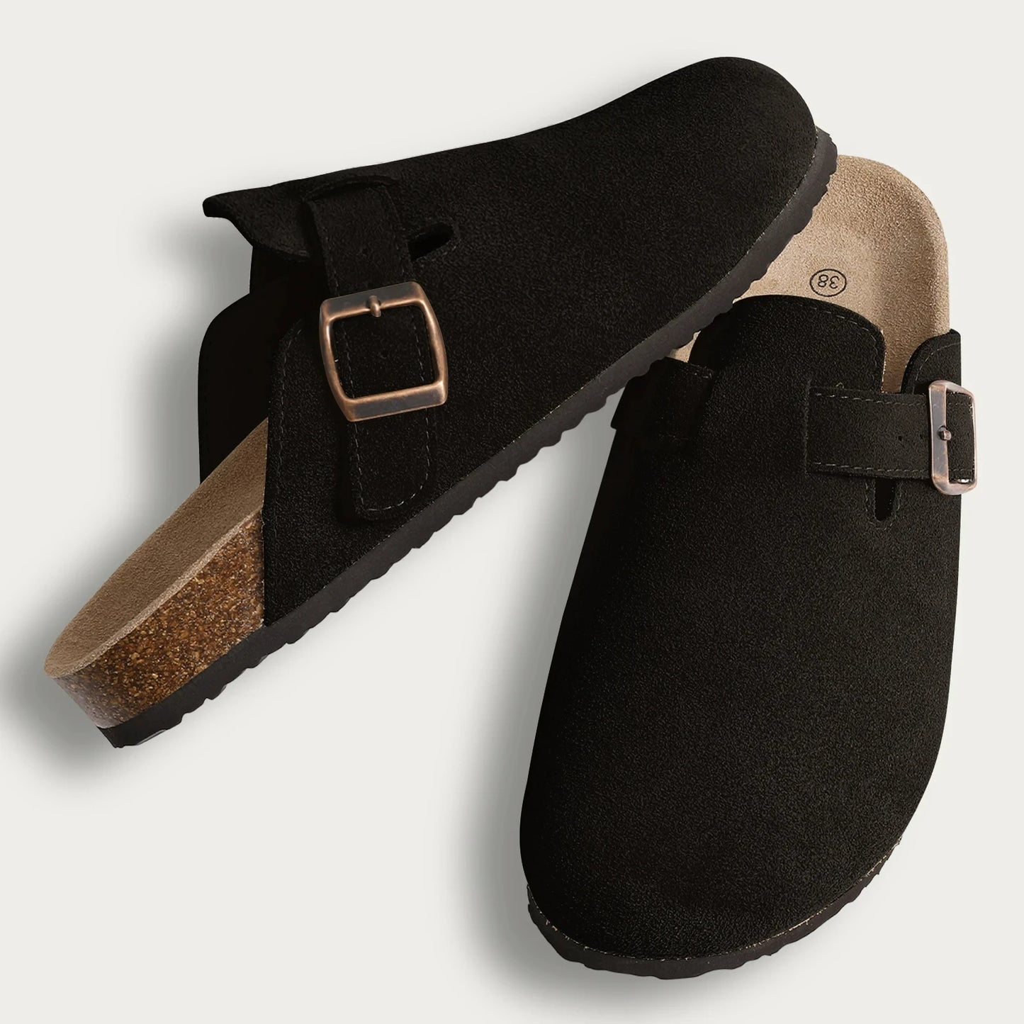 Damenmode Clogs Hausschuhe mit Korksohle