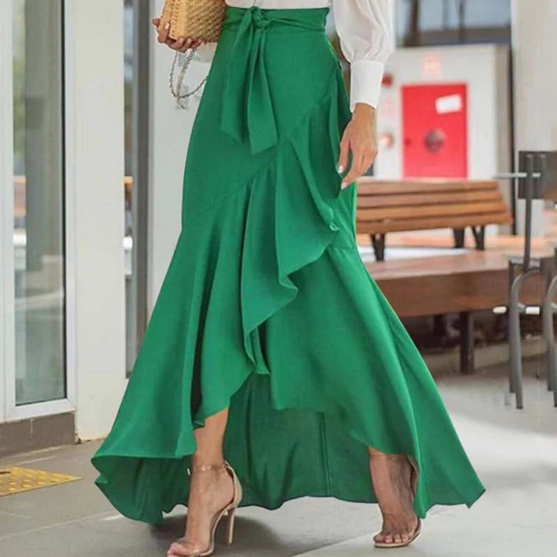 Maxirock mit hoher Taille für Damen