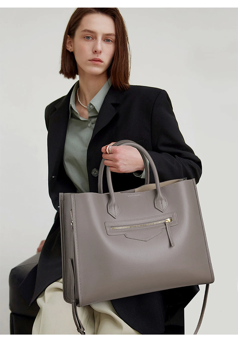 BEEP Leather Handbag