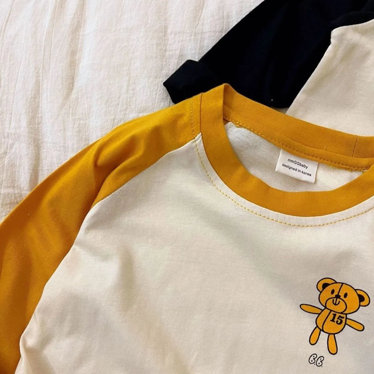 New Cartoon Spliced Long Sleeve T-shirt
