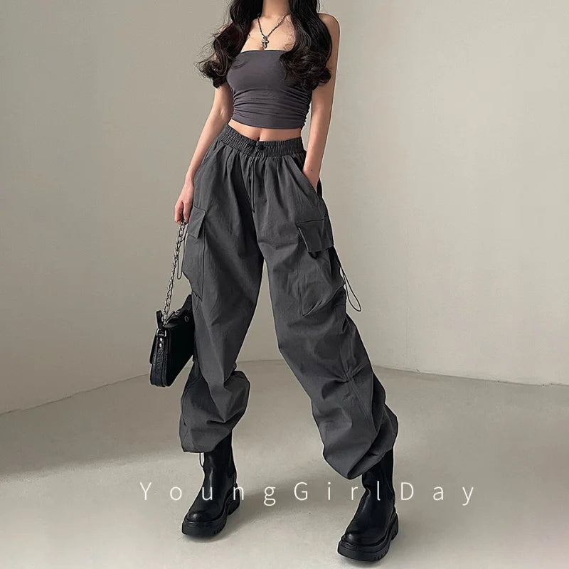 High Waist Taschen Vielseitige Trendsporthose