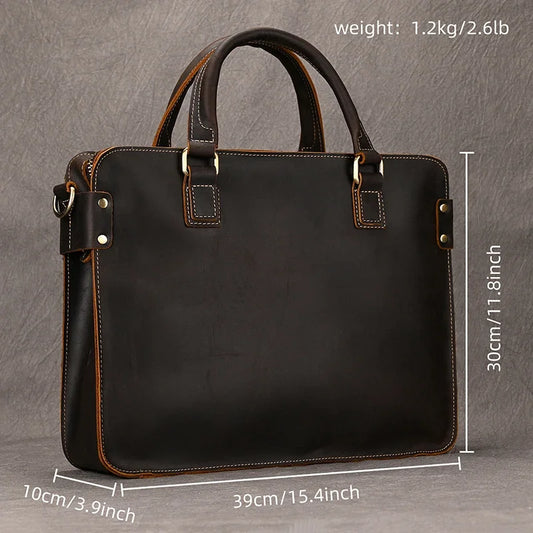 Herren Aktentasche 15 Zoll Business Laptop Handtasche
