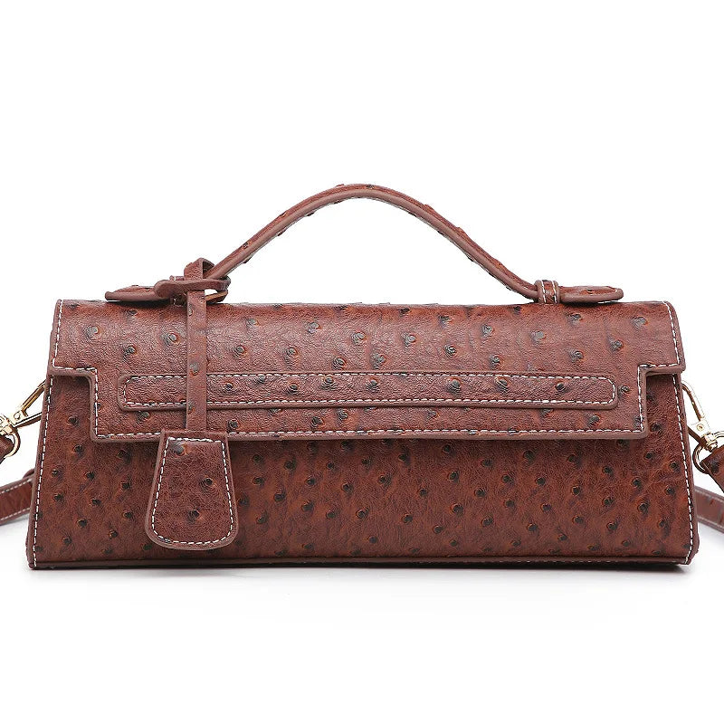 Rechteckige Handtasche mit Schlangenmuster