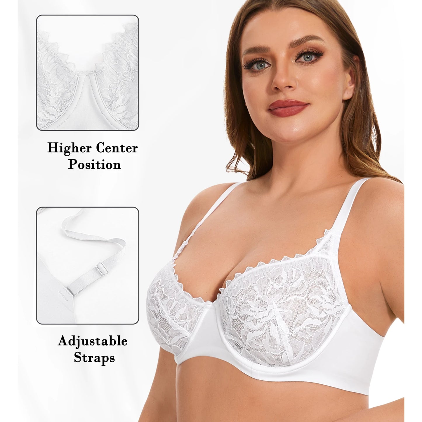 Women Sexy Backless Low Cut Bra