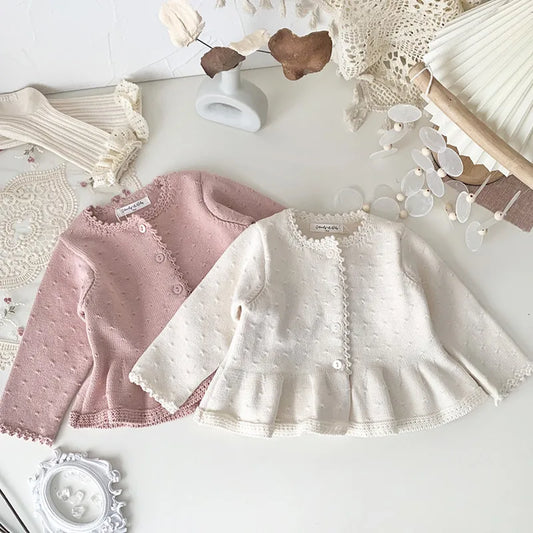 Toddlers Girls Knitted Cardigan Coats