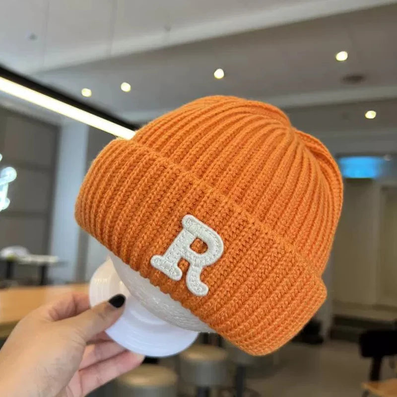 New Korean R Letter Baby Hat