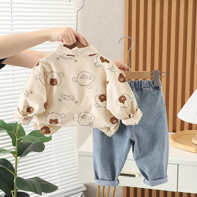 New Spring Autumn Boys Clothing Set