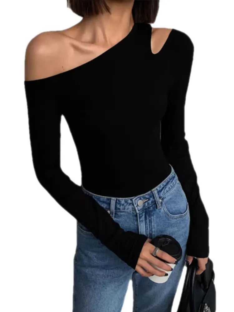 Women Spring New Solid Slim Fit Crop Top