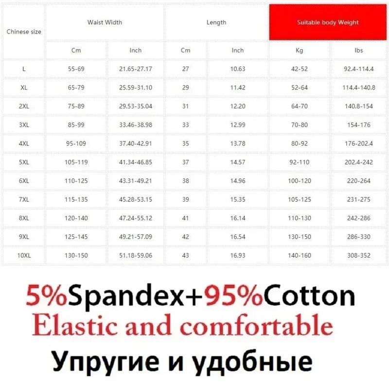 Men's Loose Large Short Cotton Plus Size Underwear