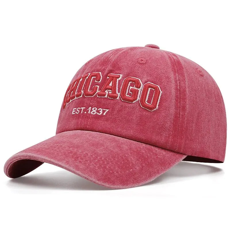 Baseballkappe mit neuem Buchstaben „CHICAGO“