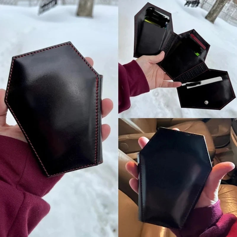 New Dark Style Coffin Design Coin Purse
