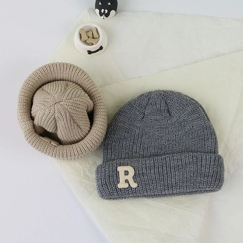 New Korean R Letter Baby Hat