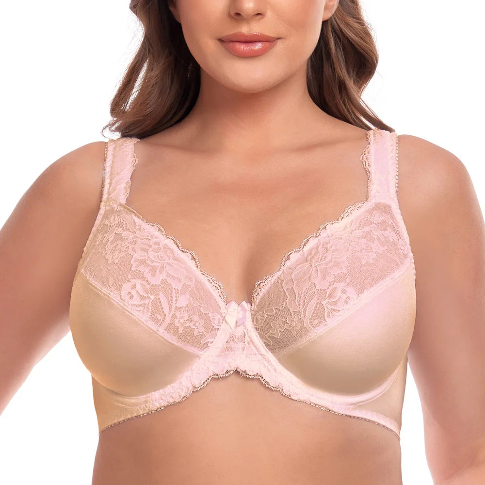 New Women Plus Size Lace Bra