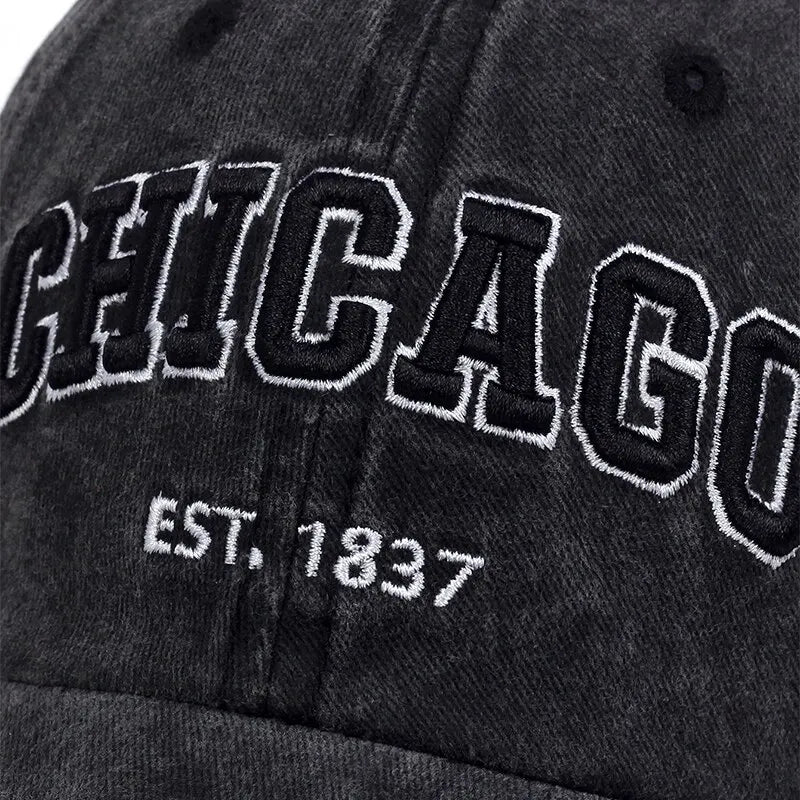 Baseballkappe mit neuem Buchstaben „CHICAGO“