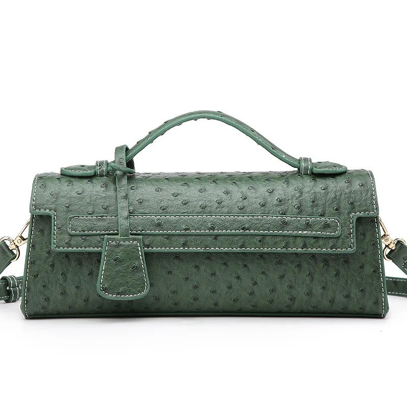 Rechteckige Handtasche mit Schlangenmuster