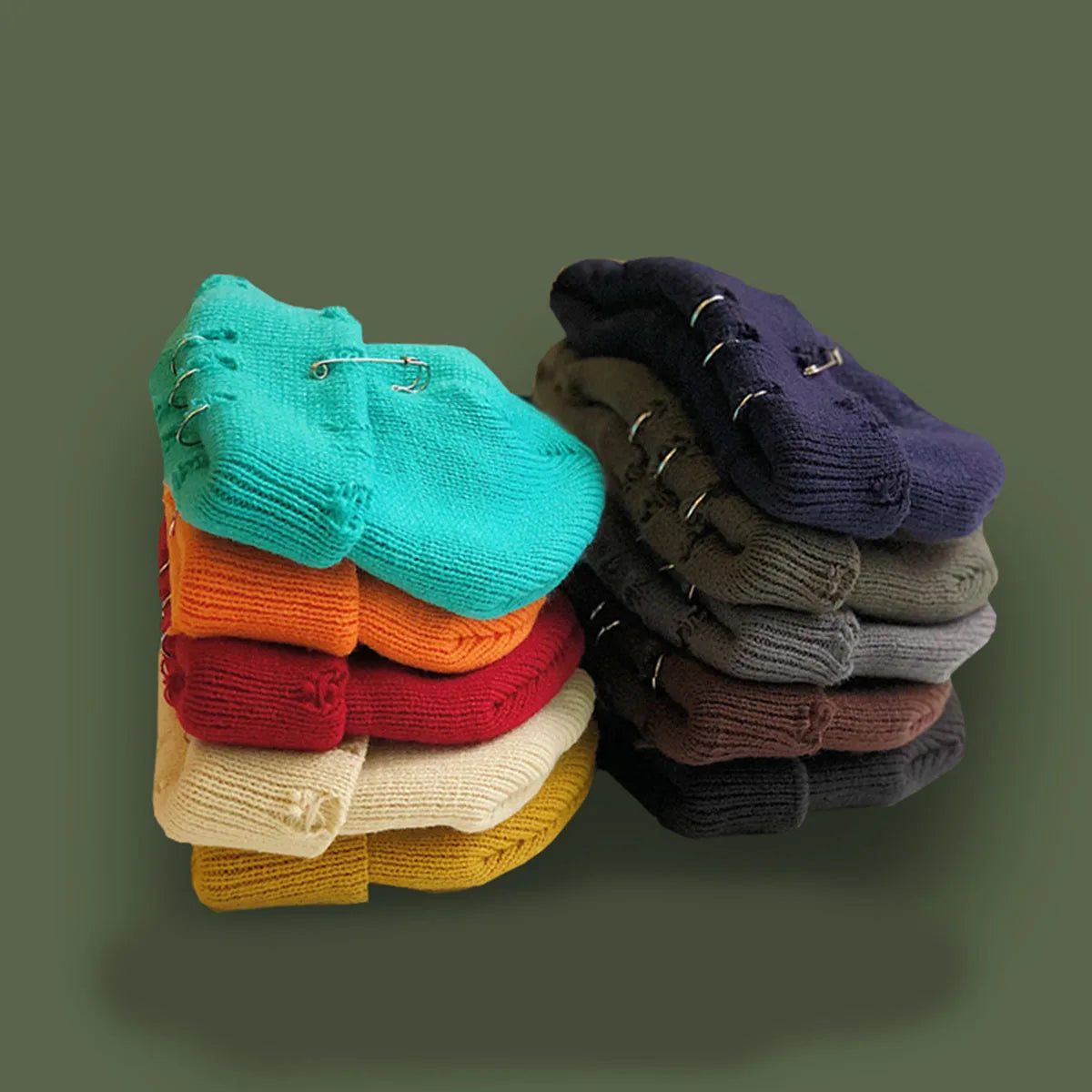 Damenmode, warme, dicke Gorro-Hip-Hop-Kappe