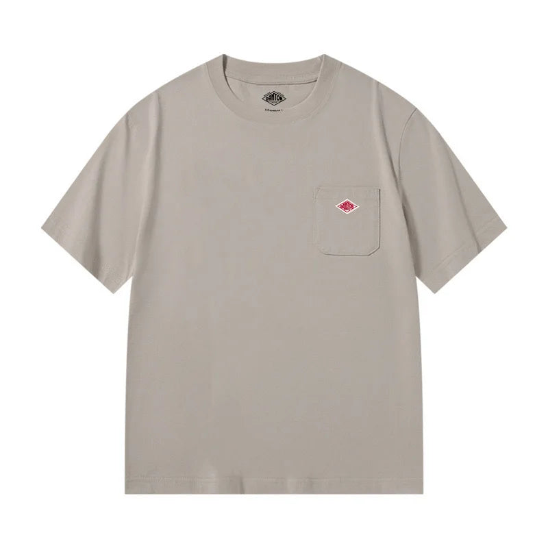 Men Pure Cotton Short Sleeve Loose T-shirt