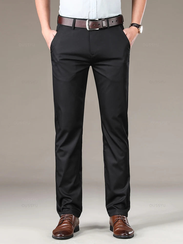 High Quality Luxury Straight Business Suit Pants