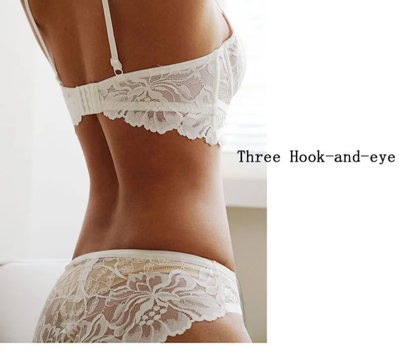 New Lingerie Push Up Brassiere Embroidery Lace Underwear Set