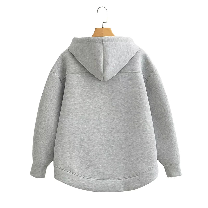New Women's Zipper Hoodie Jacket