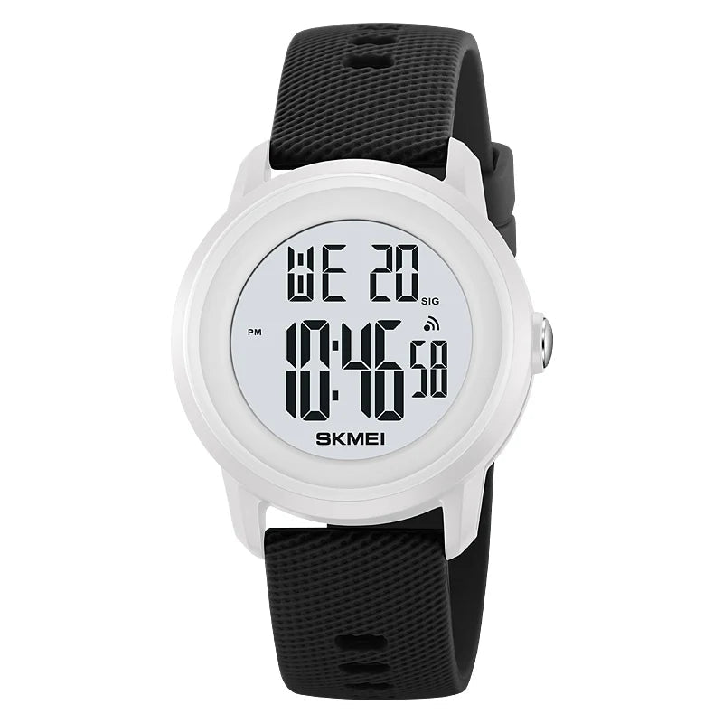 Women Waterproof Sports LED Display Wristwatches
