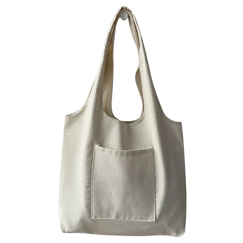 Environmental Storage Reusable Canvas Shoulder Tote Bag School Bags Girl Christmas Gift