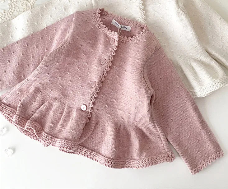 Toddlers Girls Knitted Cardigan Coats