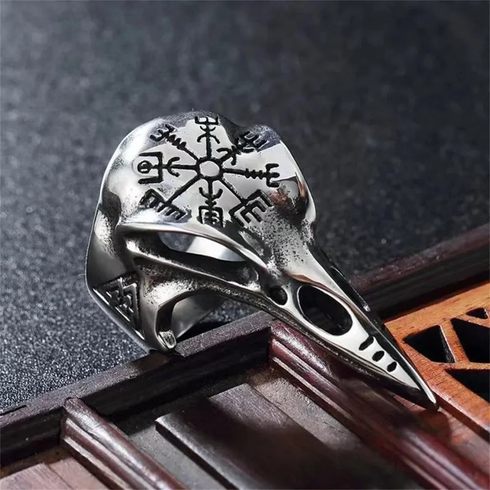 New Vintage Viking Raven Ring