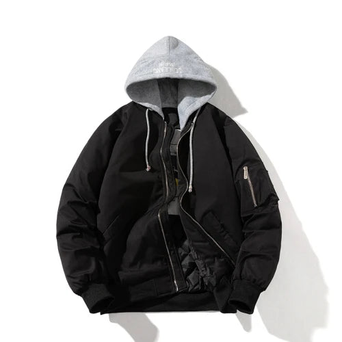 Herbst Winter Pilot Militär Solide Bomberjacke