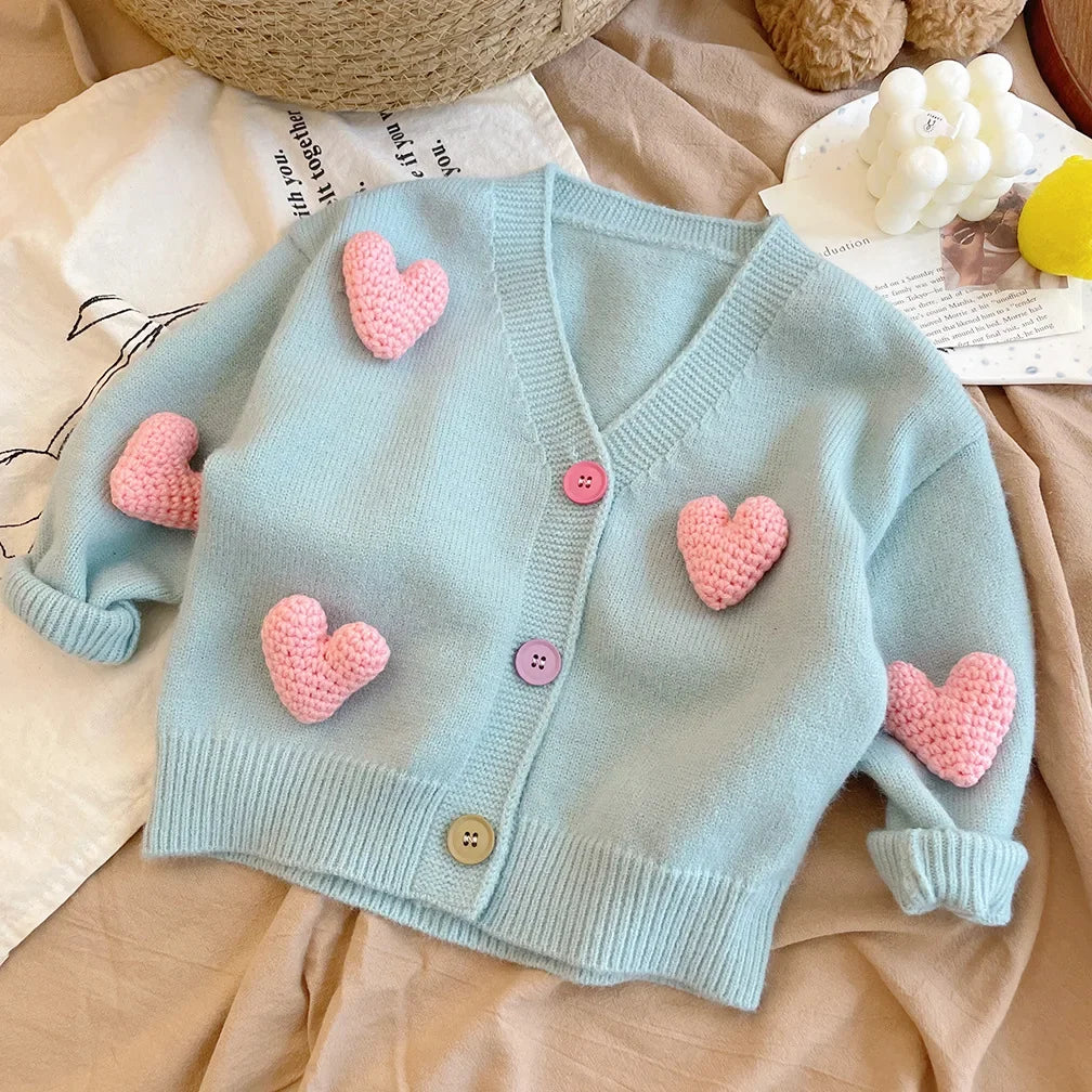 Children's Love Decorated Sweater