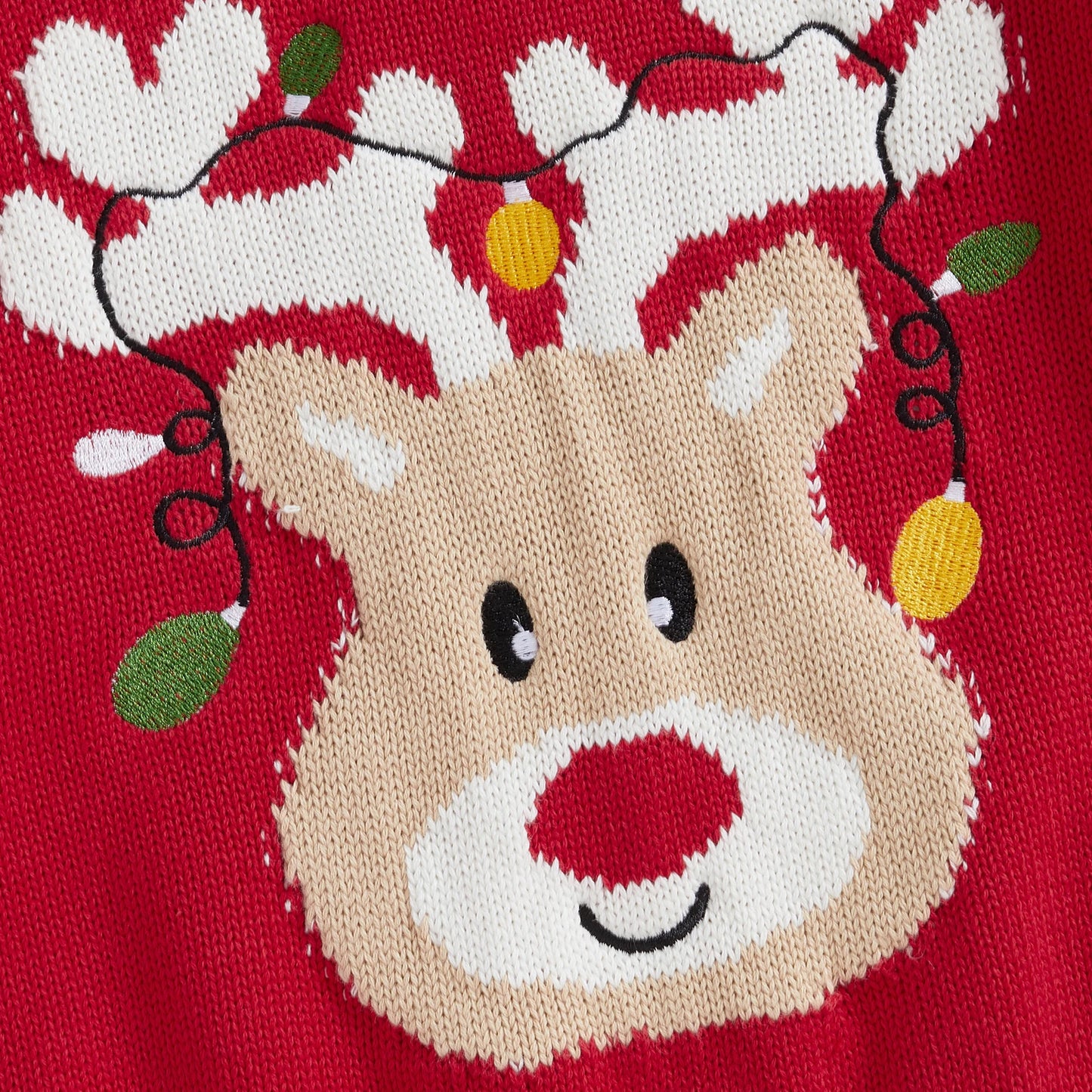 Weihnachtsgestrickte Baby-Mädchenpullover