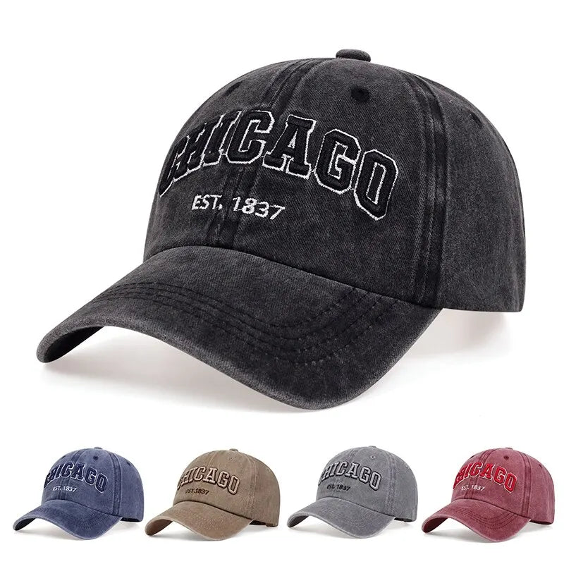 Baseballkappe mit neuem Buchstaben „CHICAGO“