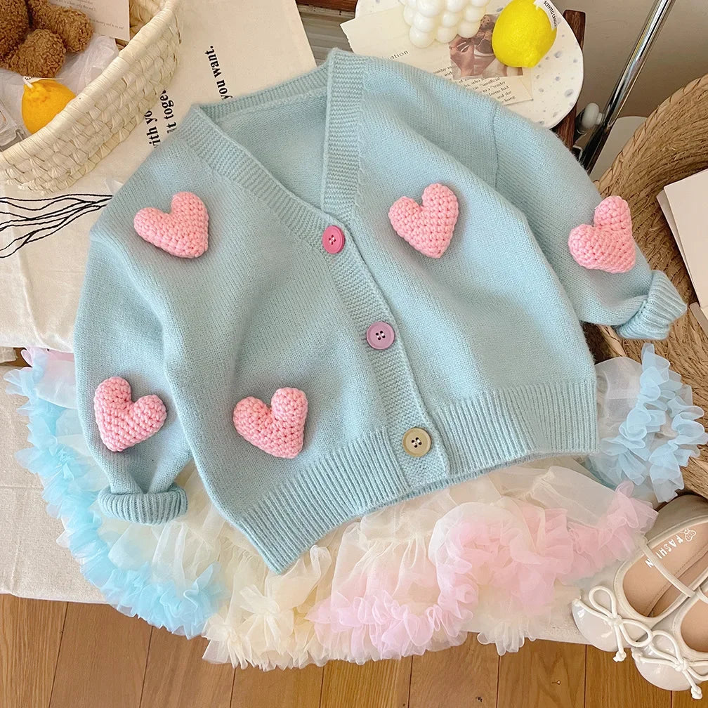 Children's Love Decorated Sweater