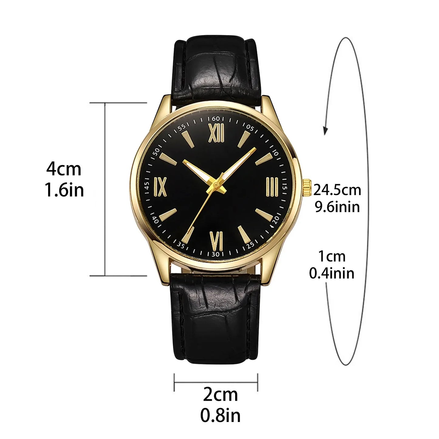 Men Leather Ultra Thin Band Business Wristwatches