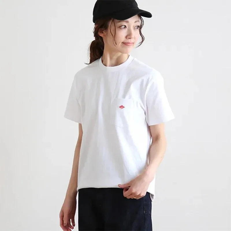 Men Pure Cotton Short Sleeve Loose T-shirt