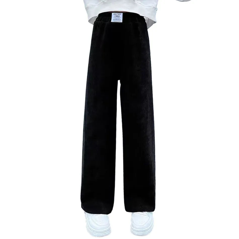 Children's Corduroy Casual Straight Leg Pants
