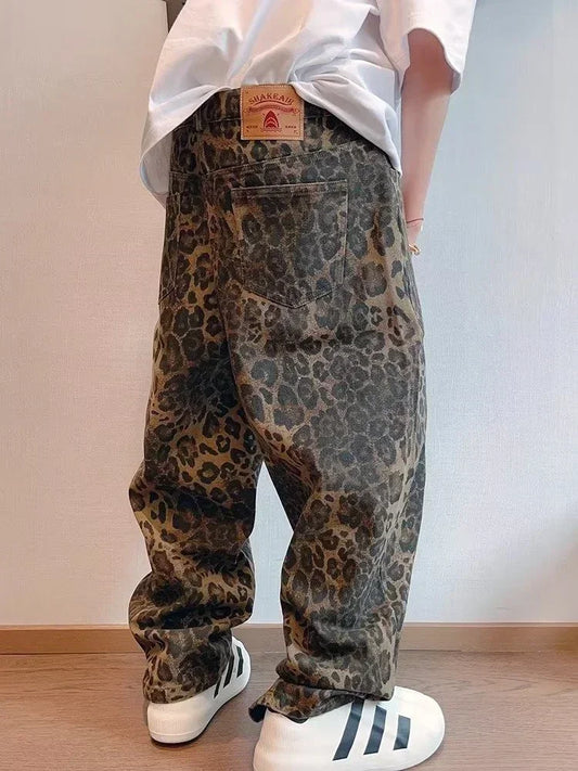 Herren Hip Hop Vintage Loose Casual Hose mit weitem Bein