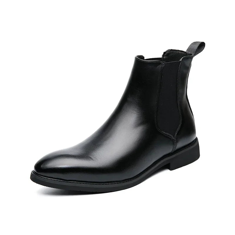 2024 Brand Leather Men Chelsea Boots