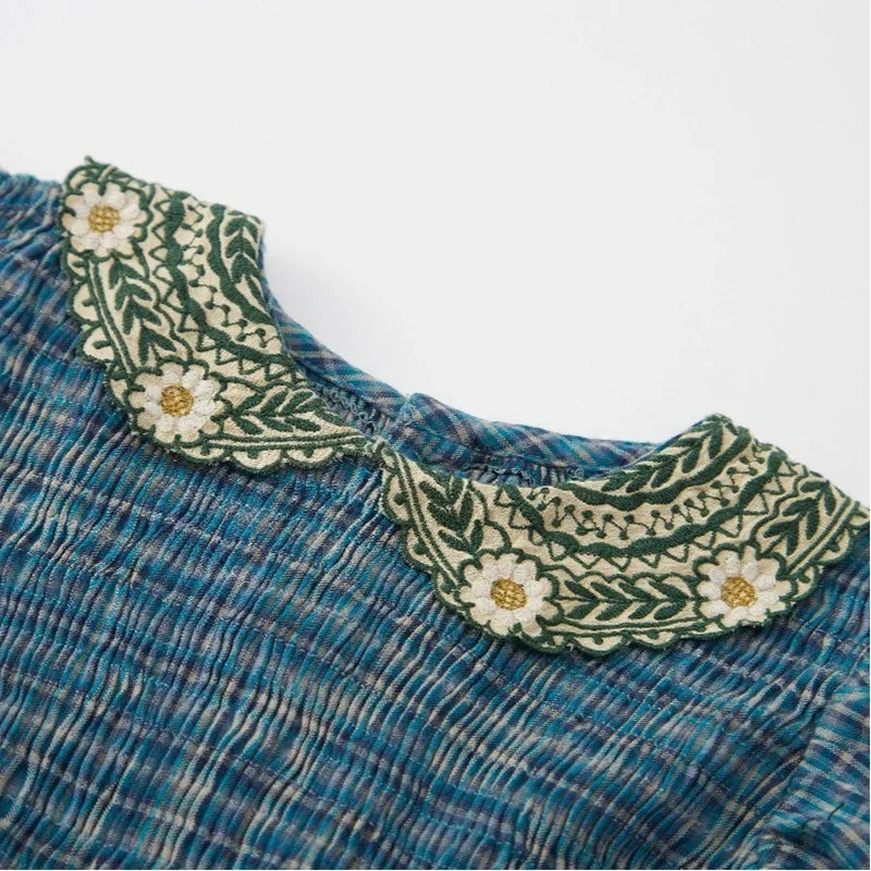 Neues besticktes Prinzessinnenkleid für Blumenmädchen