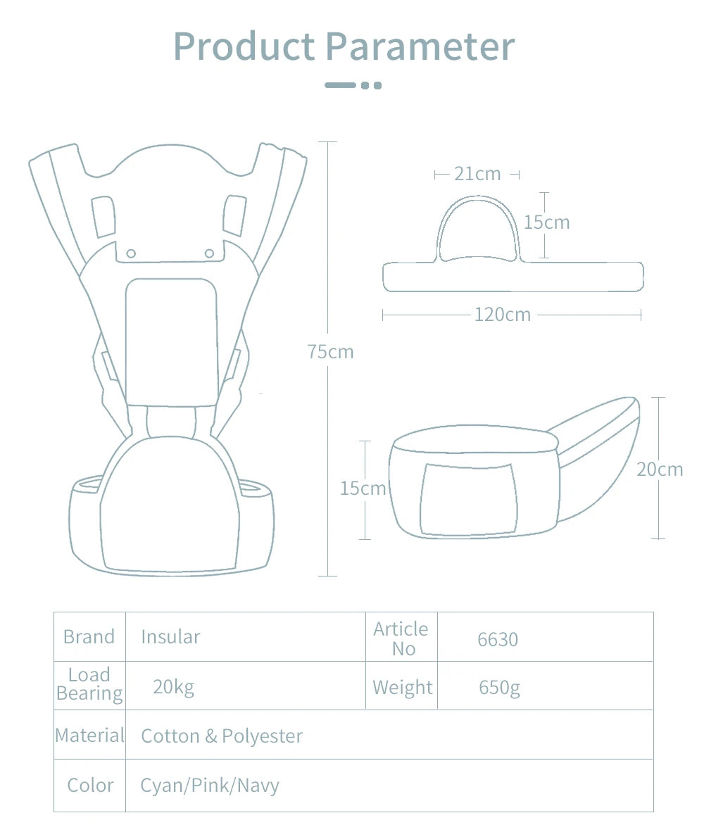 New Insular Ergonomics Baby Carrier