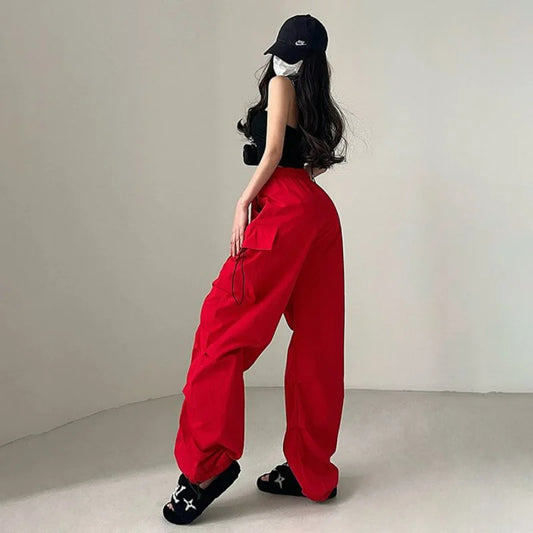 High Waist Taschen Vielseitige Trendsporthose