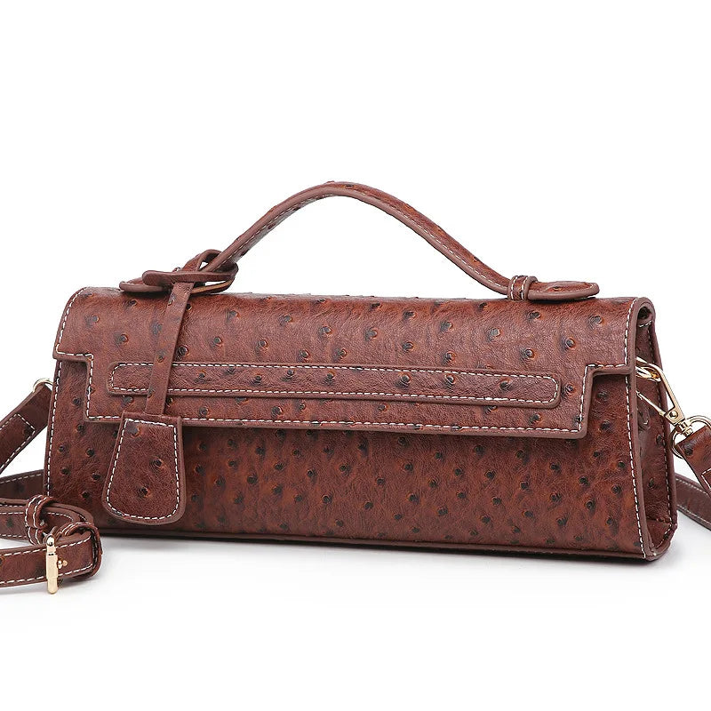 Rechteckige Handtasche mit Schlangenmuster