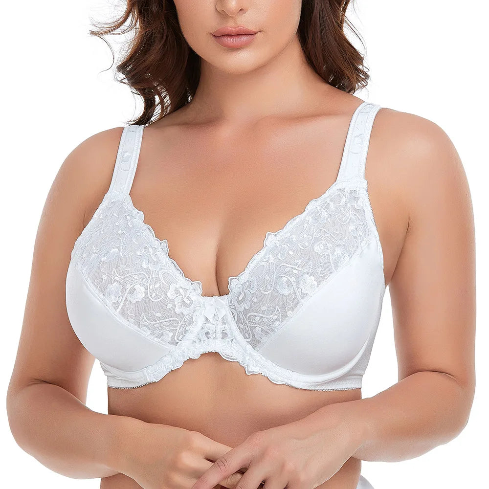 New Women Plus Size Sexy Thin Bra