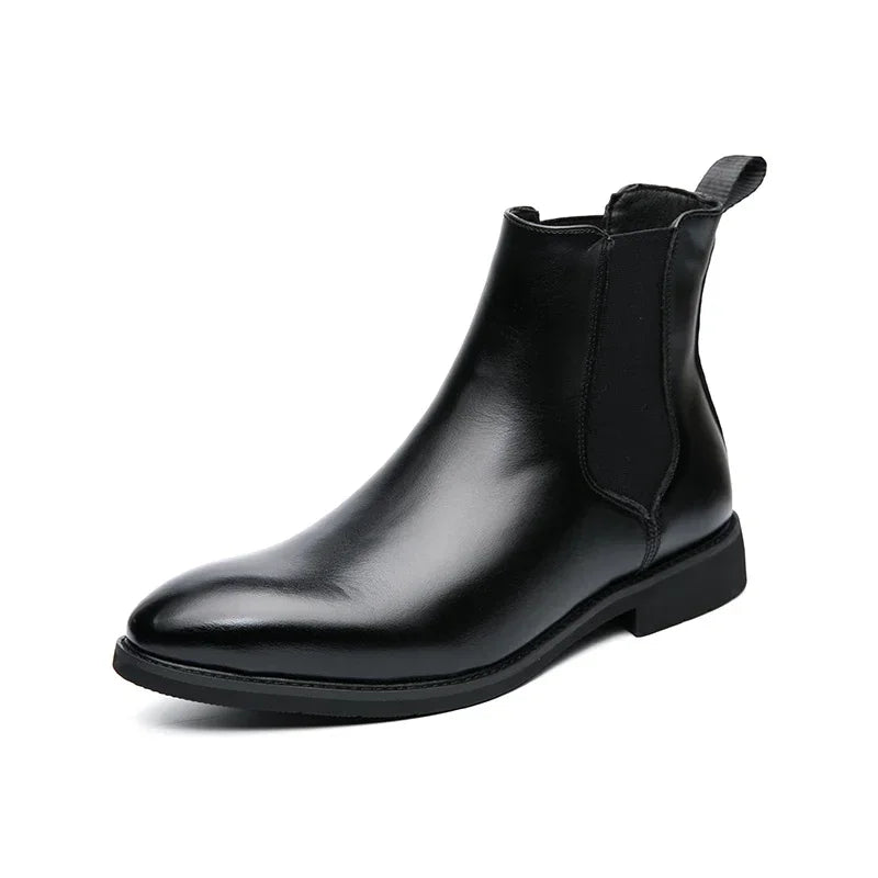 2024 Brand Leather Men Chelsea Boots