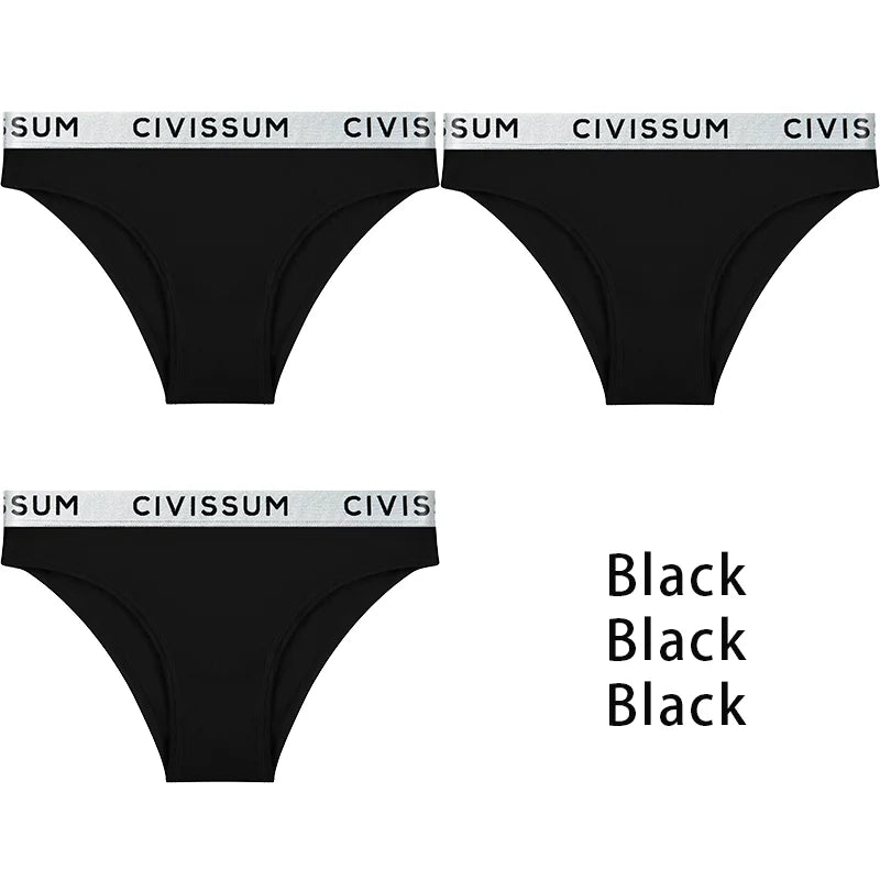 3PCS/Set Women 100% Cotton Panties