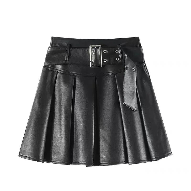 Women Fashion Bow Casual PU Coat