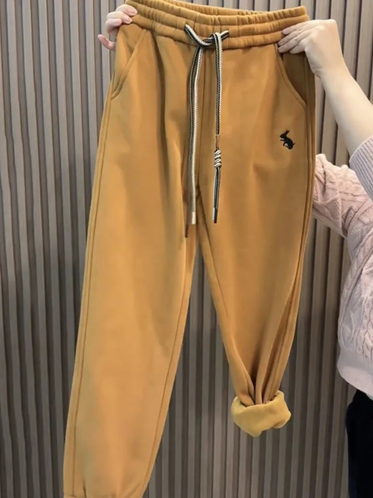 Herbst Winter Koreanische Lose Beiläufige Haremshose Mit Hoher Taille