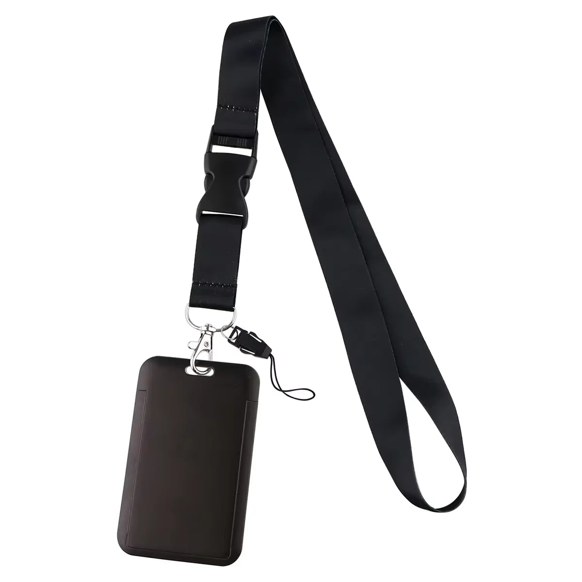 New Pure Lanyard Keychain ID Card Holder