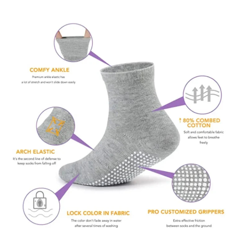 New Non Slip Toddler Socks
